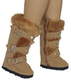 Camel Brown Suede Boots