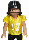 Yellow Football Uniform w/ Black Helmet
