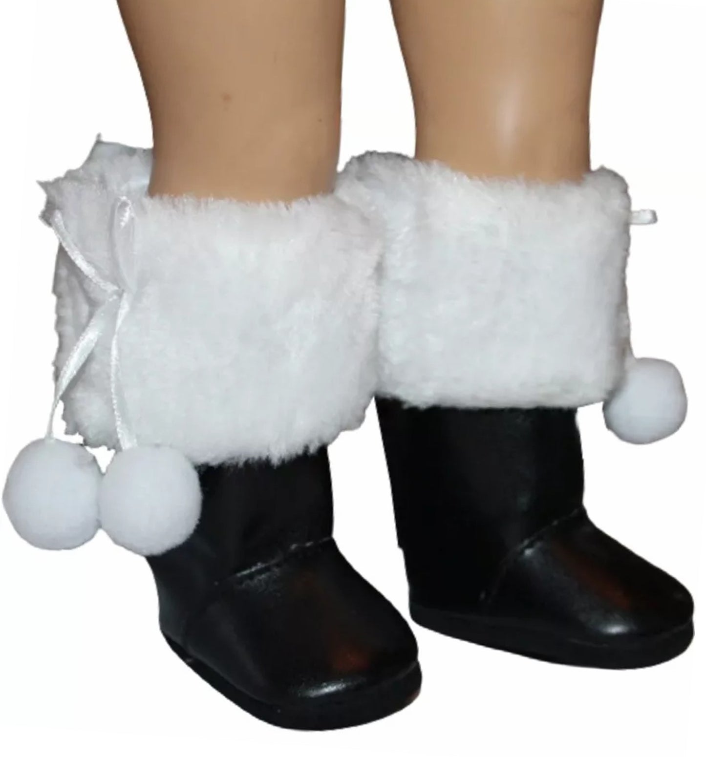 Black Boots w/ Fur Trim