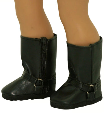 Black Harness Riding Boots