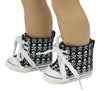 Black Skull & Crossbones High Tops