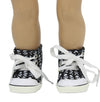 Black Skull & Crossbones High Tops