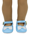 Blue Mary Janes w/Bows