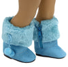 Blue Fur Boots