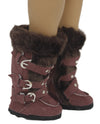 Dark Brown Suede Boots