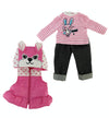 Bunny Vest & Jeans Set