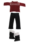 Burgundy Sweater Set