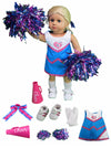 Blue & Pink Cheerleader Set