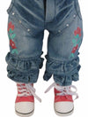 Embroidered Denim Outfit