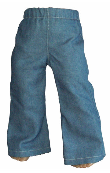 Denim Flared Pants