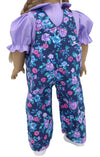 Floral Denim Overalls