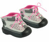 Gray & Pink Hiking Boots
