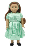 Light Green Satin Dress & Jacket