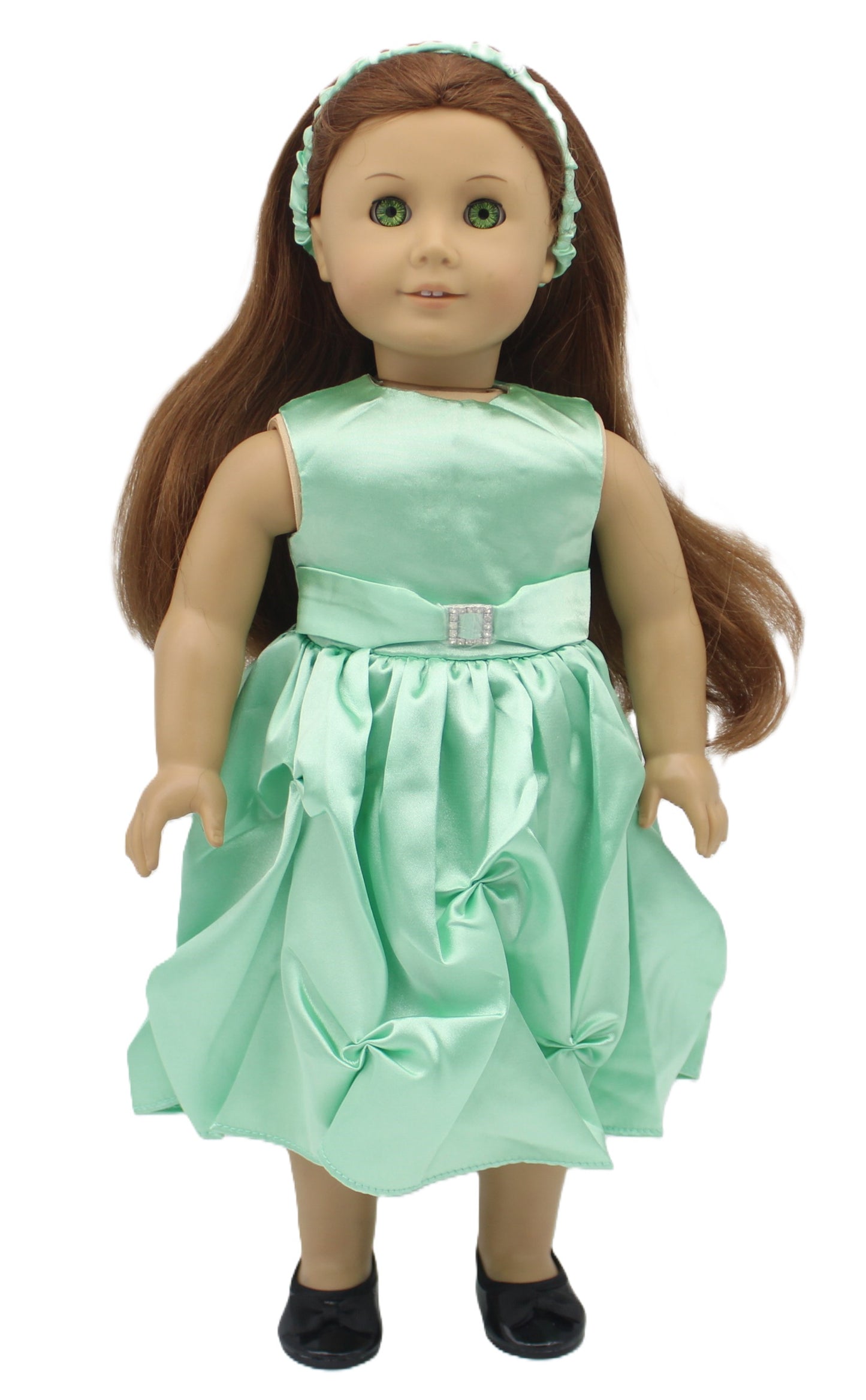 Light Green Satin Dress & Jacket