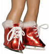 Metallic Red Ice Skates