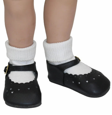 Black Heart Mary Janes