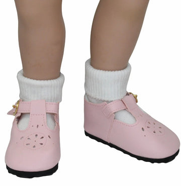 Pink T-Strap Dress Shoes