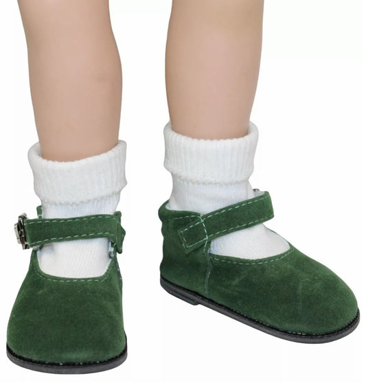 Dark Green Ankle Strap Shoe