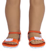 Orange Sandals w/Bows