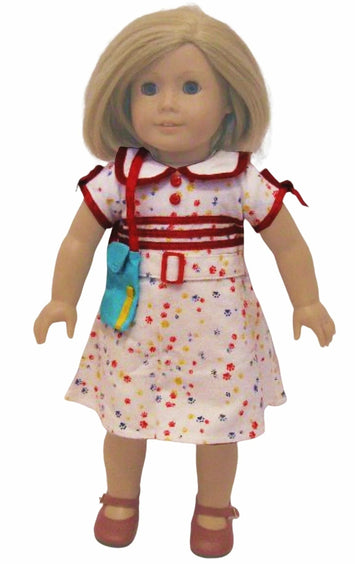 1930's Paw Print School Dress