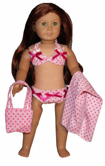 Pink Polka Dot Bikini