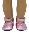 Pink Ankle Strap Shoes