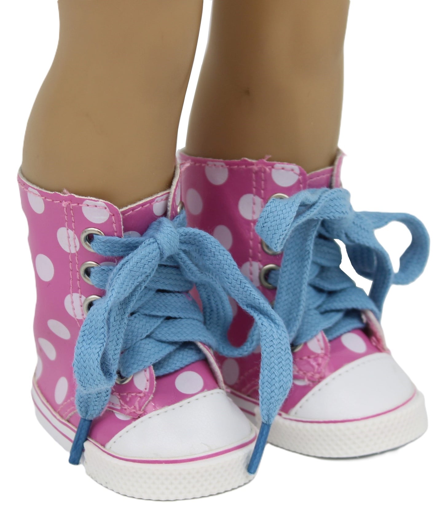 Pink Polka Dot Mid Tops