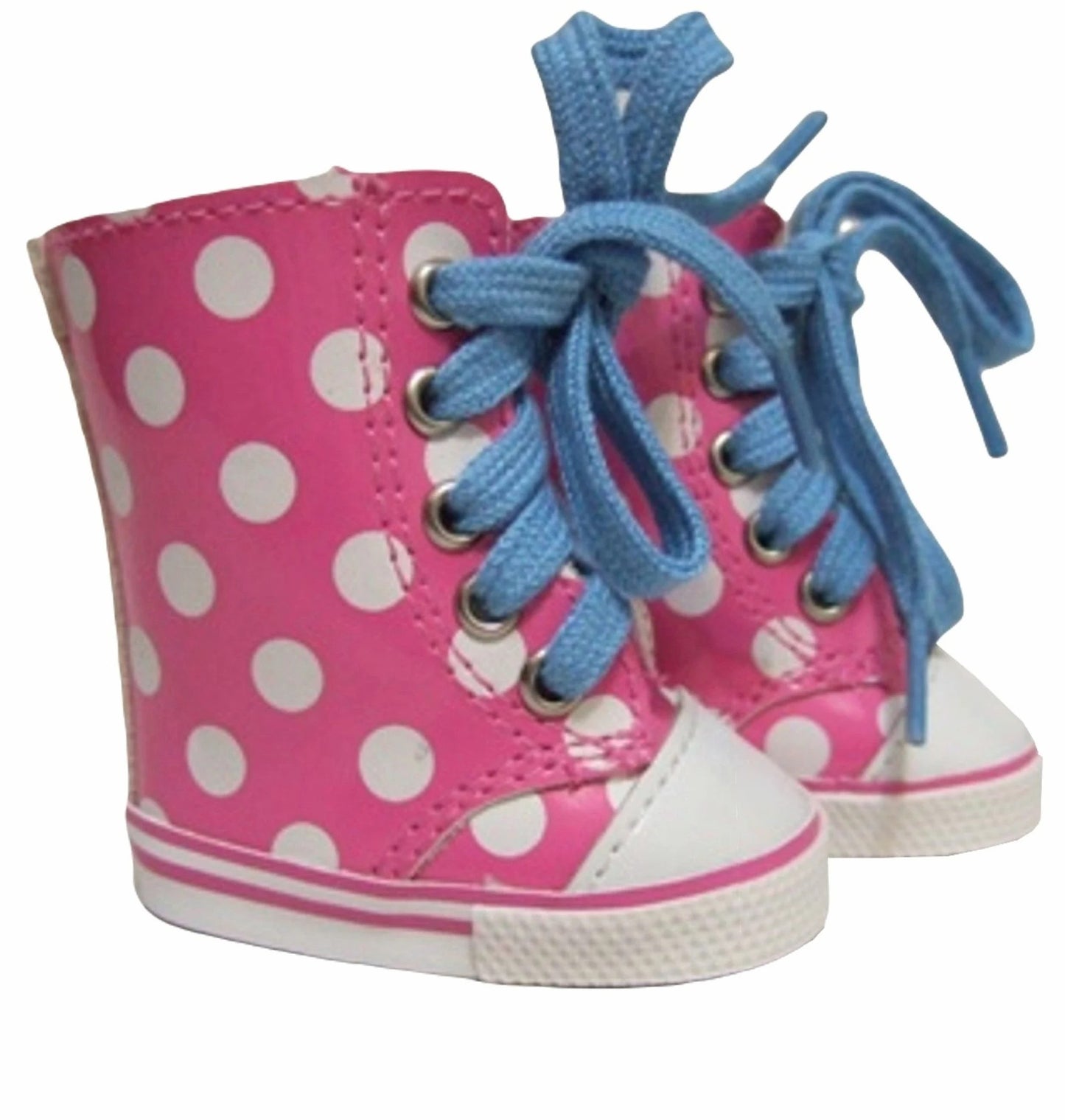 Pink Polka Dot Mid Tops