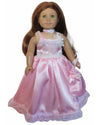 Pink Satin Ball Gown