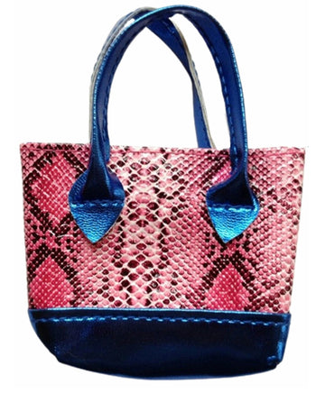 Pink Snakeskin Beach Tote