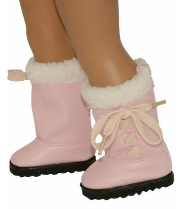 Pink Leather Boots