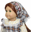 Floral Dress & Plaid Apron
