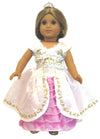 White & Purple Princess Gown
