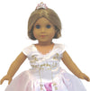 White & Purple Princess Gown