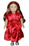 Red Satin Dress & Jacket