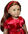 Red Satin Dress & Jacket