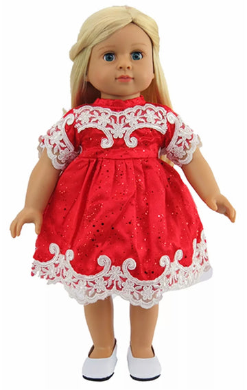 Red Dress w/Lace