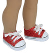 Red Sequin Sneakers