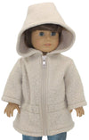 Tan Sherpa Anorak Jacket