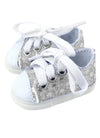 Silver Sequin Sneakers
