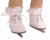 White Ice Skates w/Fur