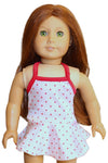 White w/Red Polka Dots Swimsuit