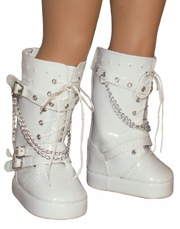 White Rocker Boots