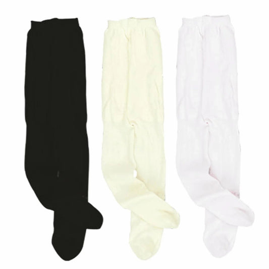 3 Pack Tights - Black Ivory White