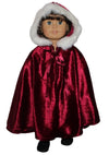 Burgundy Velour Cape
