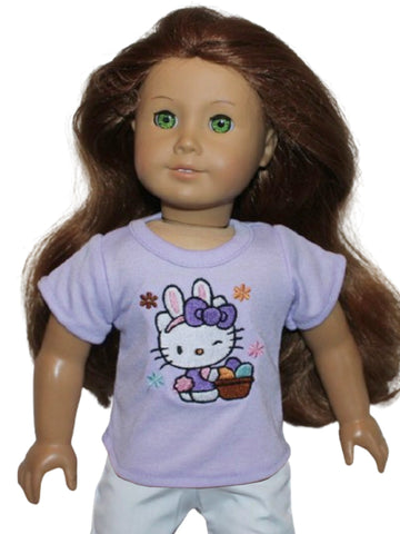 Purple Hello Kitty Easter Bunny Tee
