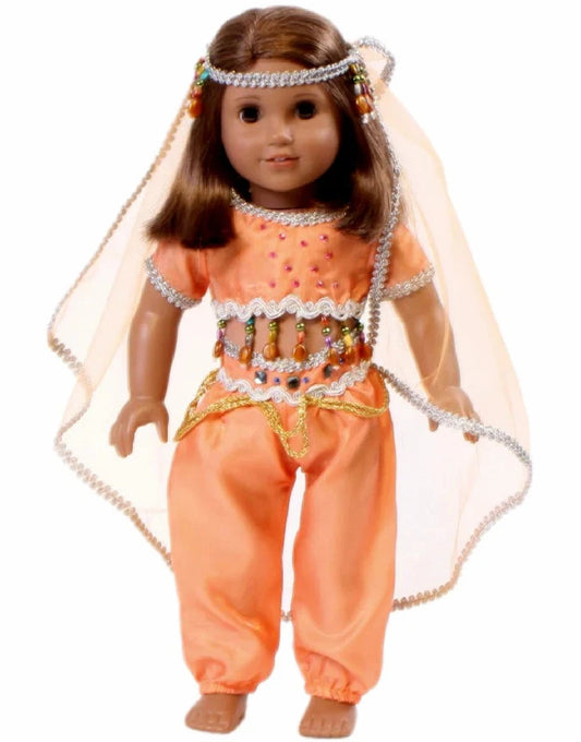 Salmon Orange Genie Costume