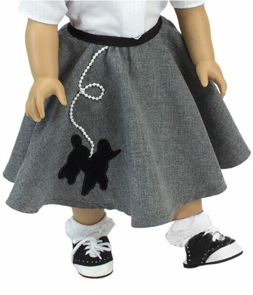Gray Poodle Skirt