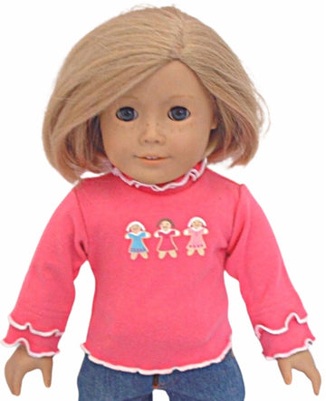 Pink Ruffled Collar