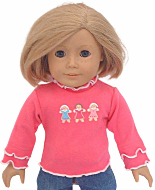 Pink Ruffled Collar